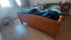 Gratis brocant ikea houten 2 persoonsbed, 160 cm, Gebruikt, Hout, Ophalen