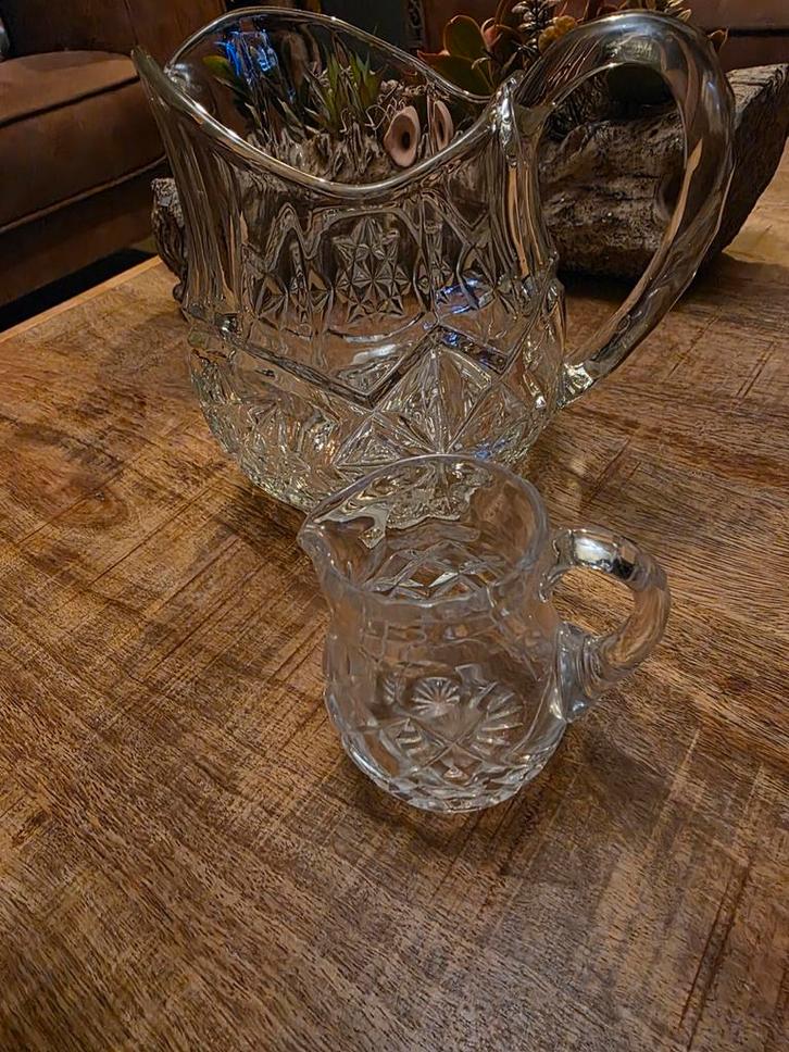 Kristallen Schenkkannen Set - Perfecte Staat, Antiek en Kunst, Antiek | Glas en Kristal, Ophalen of Verzenden