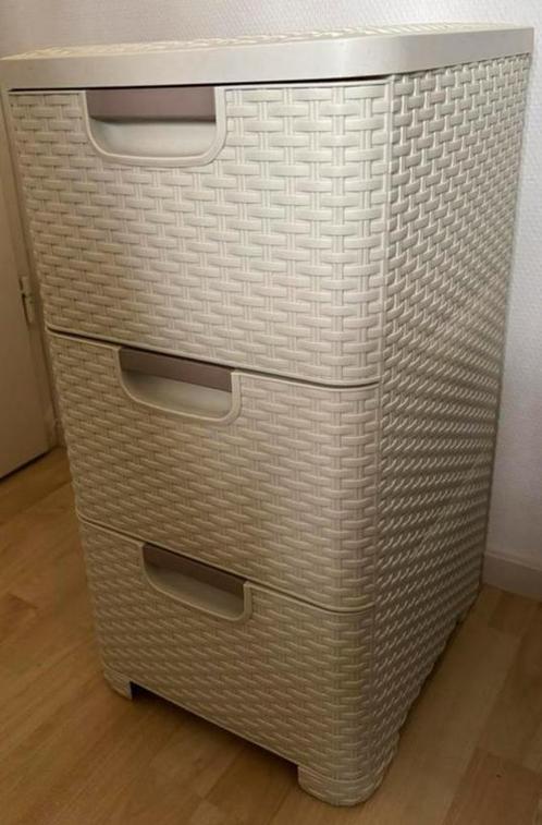 Curver style vintage ladensysteem ladenkastje ladekastje wit, Huis en Inrichting, Kasten | Ladekasten, Zo goed als nieuw, Minder dan 100 cm