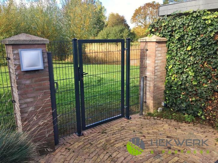 10 meter dubbelstaafmat 203cm 6/5/6 Groen B-keus OP=OP, Tuin en Terras, Tuinhekken en Hekwerk, Nieuw, Dubbelstaafmat hekwerk, IJzer