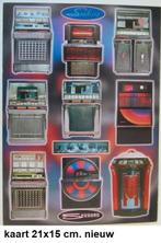 SEEBURG JUKEBOXEN, nieuw uit Zweden grote ansichtkaart 21x15, Ophalen of Verzenden, Nieuw, 1950 tot 1960, Seeburg