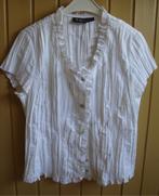 blouse Felice krinkelstof wit/grijs, Maat 38/40 (M), Wit, Ophalen of Verzenden, Felice