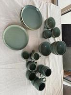 Dille en Kamille servies 27-delig groen, Ophalen, Zo goed als nieuw, Effen, Aardewerk