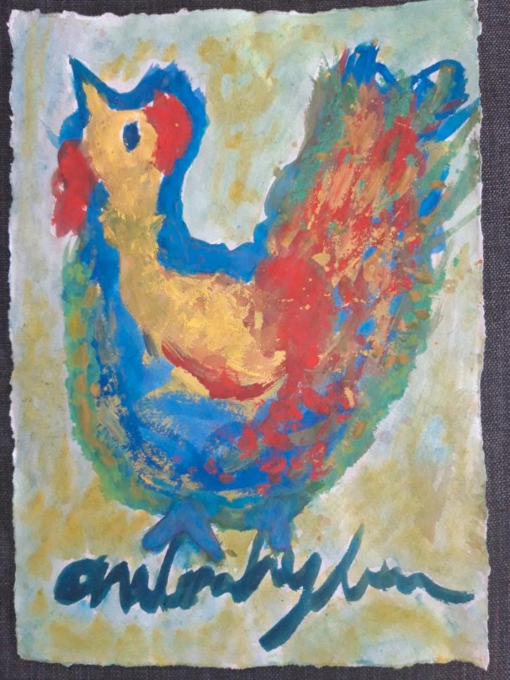 Anton heyboer schilderij, Antiek en Kunst, Kunst | Schilderijen | Modern, Ophalen of Verzenden