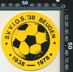 Sticker: SV VIOS 38 - 40 Jaar - Beugen, Verzamelen, Ophalen of Verzenden, Zo goed als nieuw, Sport