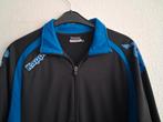 Kappa trainingsjack blauw/zwart maat L, Maat 52/54 (L), Kappa, Blauw, Ophalen of Verzenden