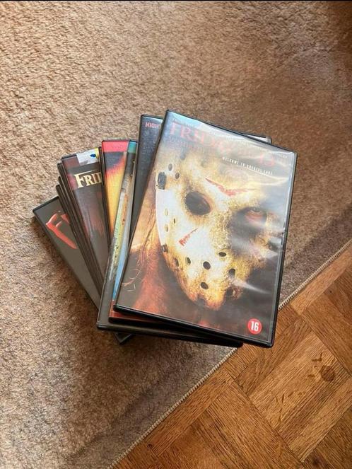 Volledige reeks Friday 13 th op dvd - 12 stuks, Cd's en Dvd's, Dvd's | Horror, Zo goed als nieuw, Overige genres, Alle leeftijden