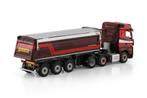 WSI  MERCEDES BENZ ACTROS  TIPPER TRAILER A .V GRUNSVEN, Hobby en Vrije tijd, Ophalen of Verzenden, Nieuw, Bus of Vrachtwagen