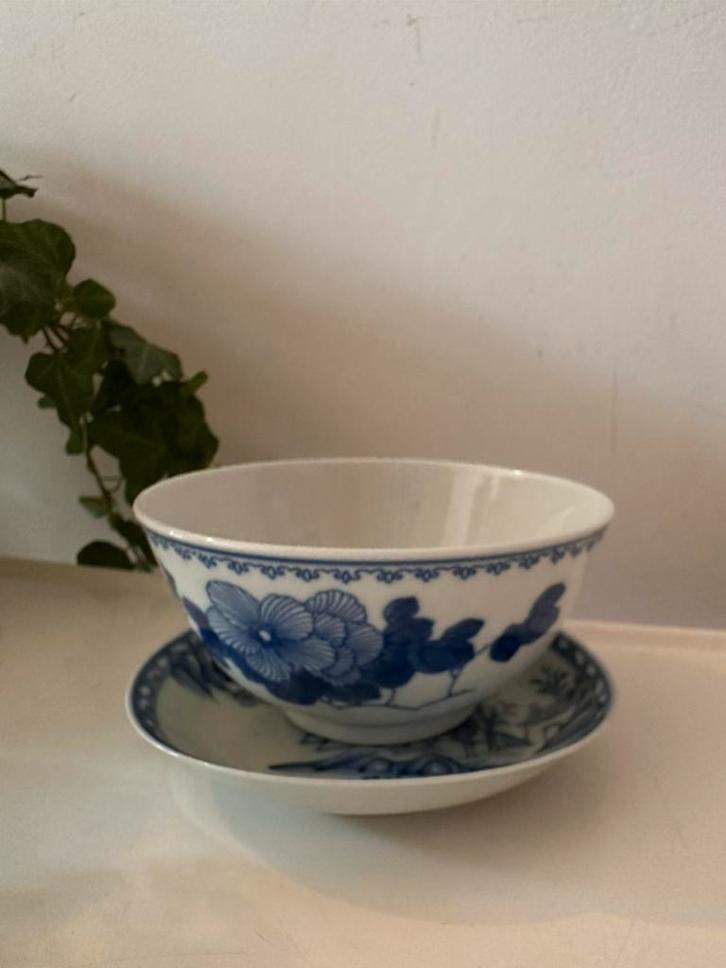 Chinees kommetje en schoteltje, Antiek en Kunst, Antiek | Schalen, Ophalen of Verzenden
