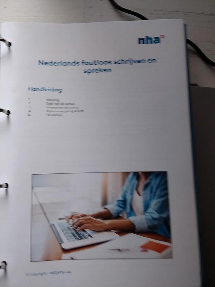 Cursus Nederlands Zonder Fouten - NHA, Boeken, Studieboeken en Cursussen, Zo goed als nieuw, Niet van toepassing, Ophalen of Verzenden