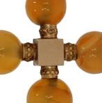 Agaat antiek kruis 14k gouden ketting hanger vintage groot, Sieraden, Tassen en Uiterlijk, Antieke sieraden, Verzenden, Goud, Hanger