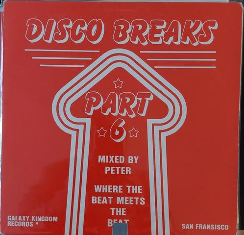 Various medley– Disco Breaks Part 6 Peter Slaghuis, Cd's en Dvd's, Vinyl Singles, Gebruikt, Maxi-single, R&B en Soul, 12 inch