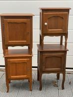 Vintage houten nachtkastjes, Ophalen, Gebruikt, Minder dan 45 cm, 55 tot 70 cm
