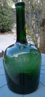 GROTE COGNAC FLES GROEN V.S.O.P. COUVERSIER, 4 liter cognac, Antiek en Kunst, Ophalen of Verzenden