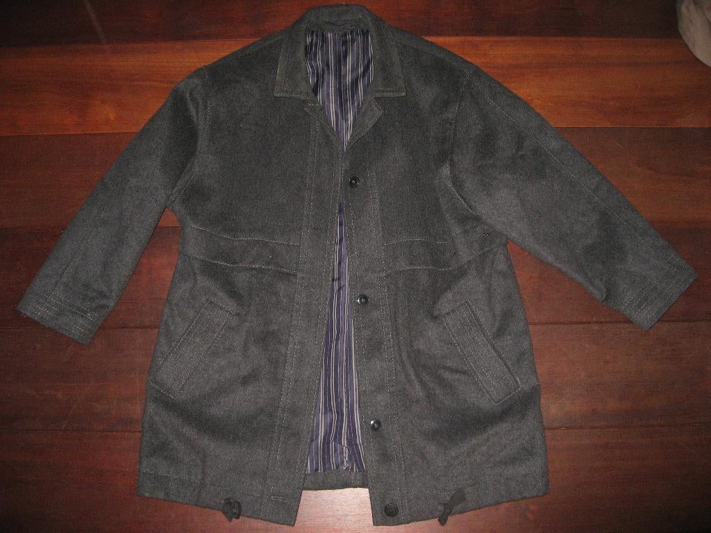 zgan mooie grijze wollen jas, mt 40, Kleding | Dames, Jassen | Winter, Verzenden, Zo goed als nieuw, Maat 38/40 (M), Grijs