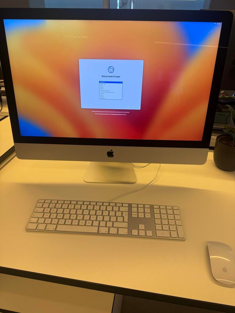 iMac (Retina 5K, 27-inch, 2017) met toetsenbord en muis, Ophalen, Gebruikt, HDD en SSD, 8 GB
