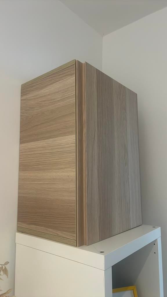 Bovenkasten houtkleur, Huis en Inrichting, Kasten | Kledingkasten, Ophalen, Minder dan 50 cm, Zo goed als nieuw, Minder dan 100 cm