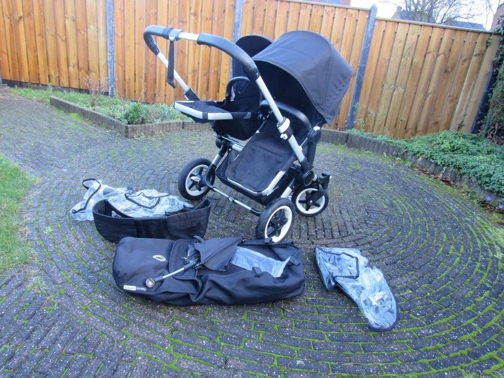 Bugaboo Donkey2 kinderwagen reiswieg dubbel tweeling, Kinderen en Baby's, Kinderwagens en Combinaties, Ophalen, Bugaboo, Zo goed als nieuw