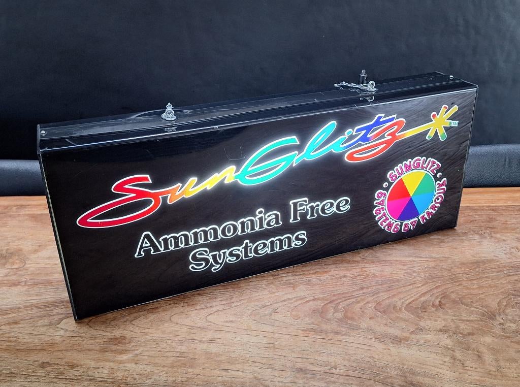 lichtbak reclame-lamp verlichting afm. 63,5x25,5x10,5cm, Ophalen of Verzenden, Gebruikt, Lichtbak of (neon) lamp