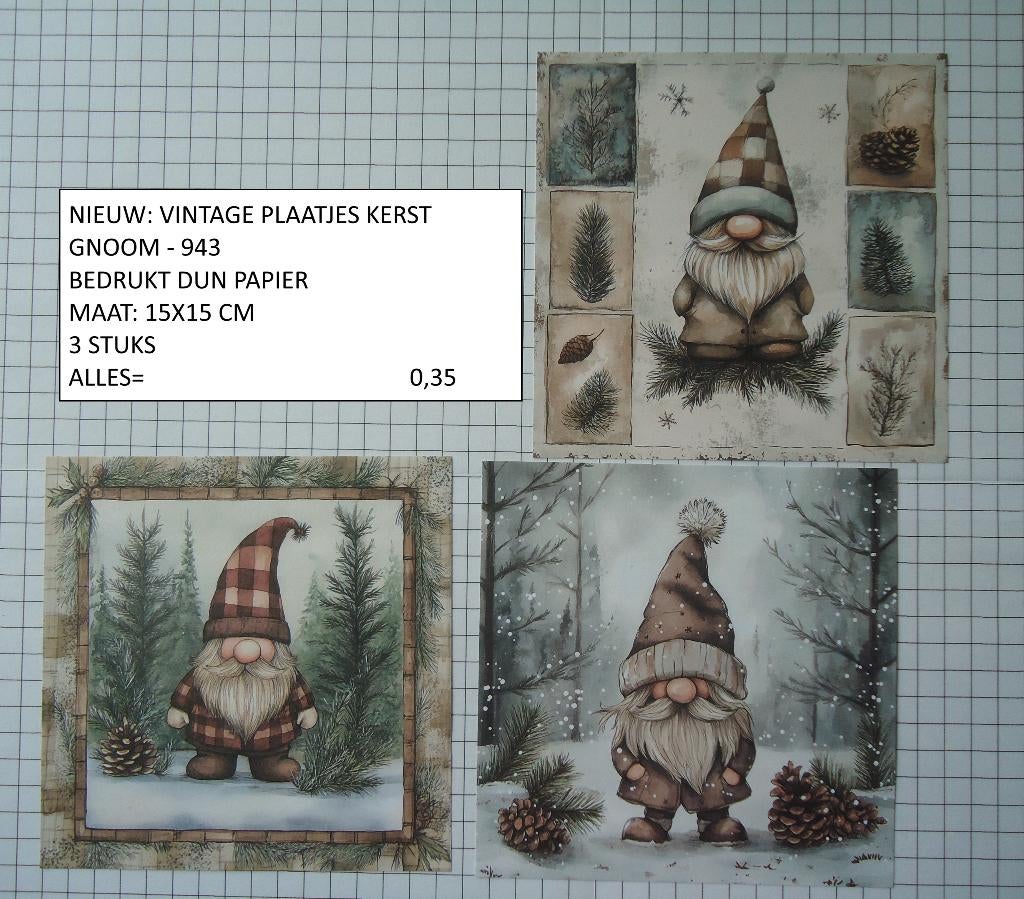 vintage plaatjes kerst ( 4 sets) alleen verzenden, Ophalen, Nieuw, Kerst, Knipvel