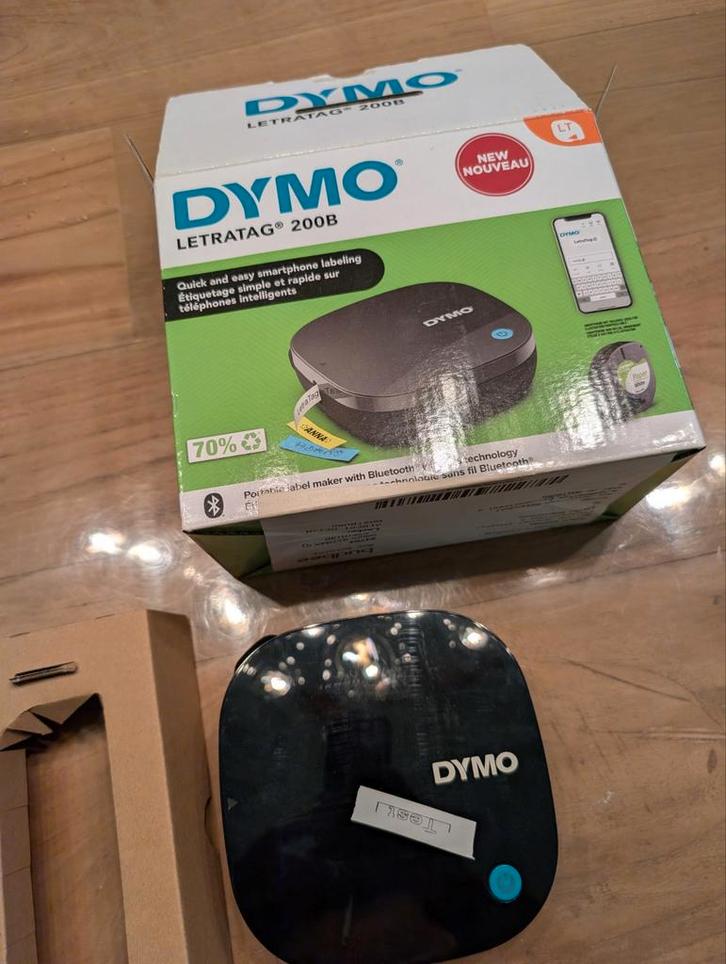 Dymo LetraTag 200B Labelprinter, Computers en Software, Labelprinters, Zo goed als nieuw, Etiket, Tape-label, Ophalen of Verzenden