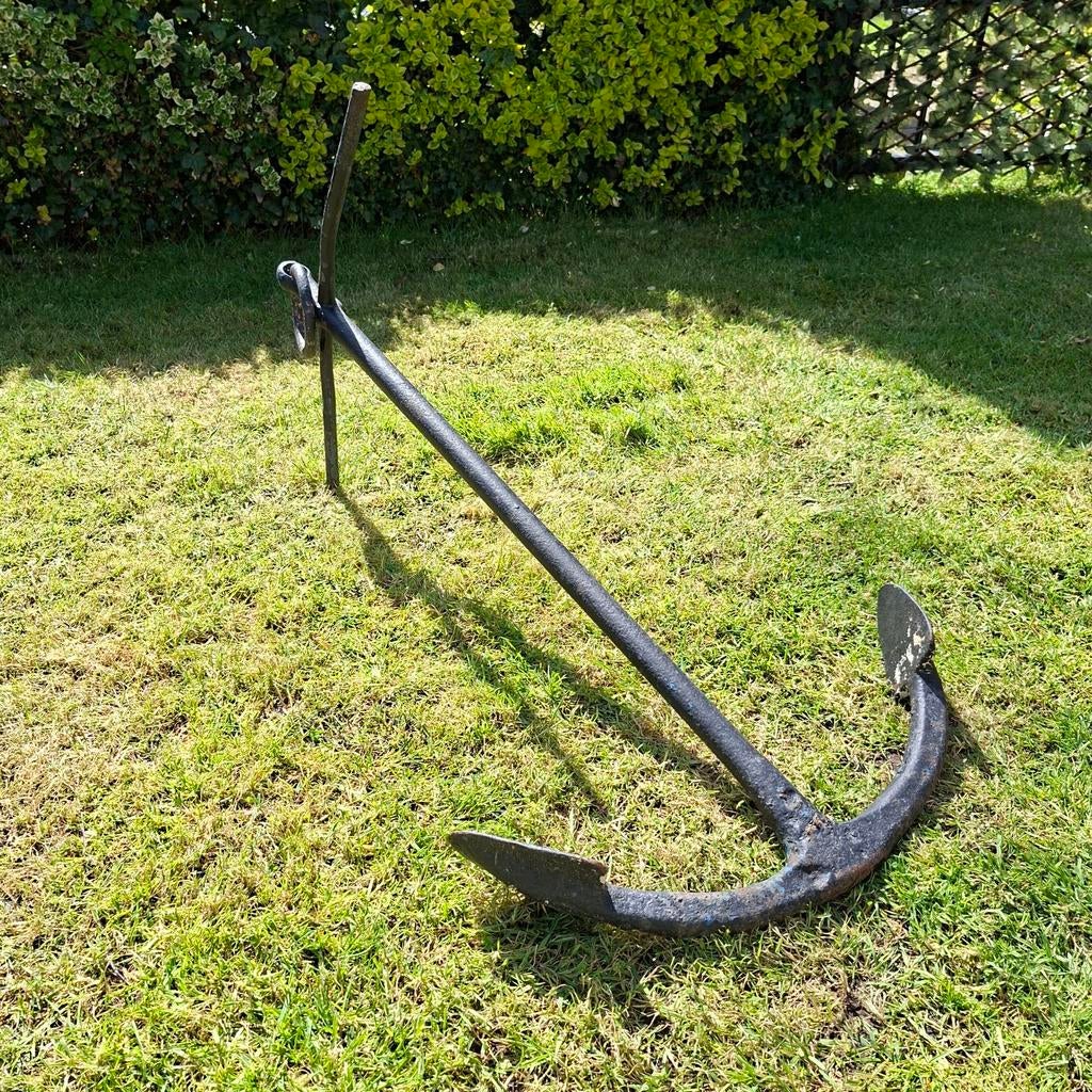 Antiek metalen stok anker +/- 100 jaar oud, Ophalen