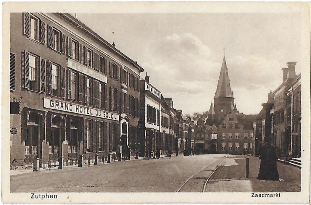 Zutphen Zaadmarkt Oude Ongelopen Ansichtkaart ( 9960), Verzenden, 1940 tot 1960, Ongelopen, Gelderland
