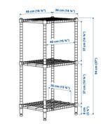 🍀 Omar rek - Verchroomd metalen opbergrek, Ophalen of Verzenden, Gebruikt