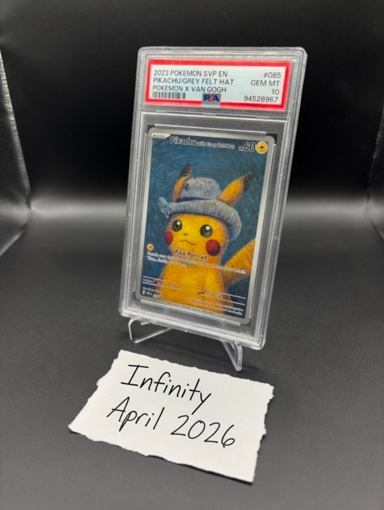 Unieke Pikachu van Gogh PSA10, Ophalen of Verzenden, Nieuw
