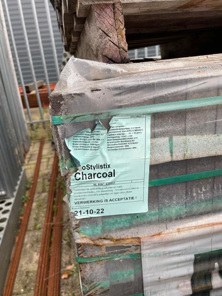 Gevelstenen GeoStylistix Charcoal, Ophalen, Nieuw, MBI, Beton