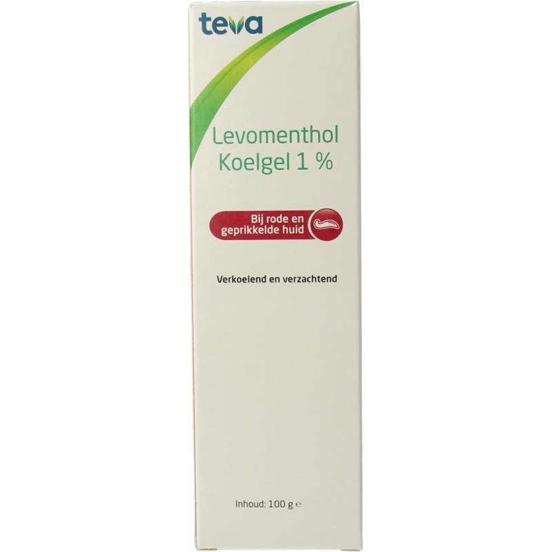 Teva Levomenthol Koelgel 1% - 100g, Verzenden, Nieuw, Bodylotion, Crème of Olie