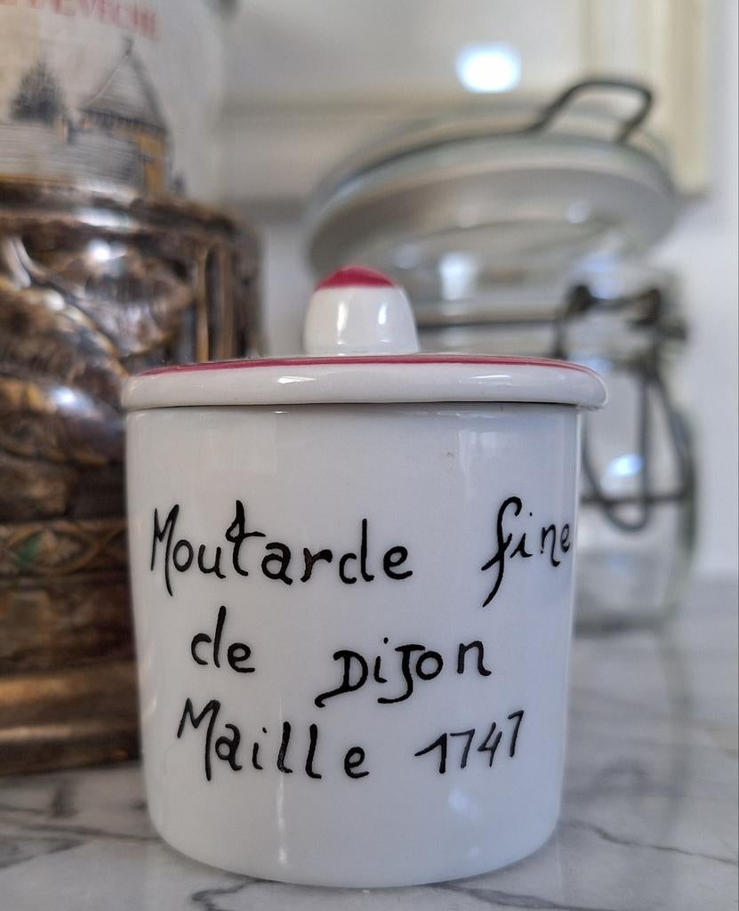 Vintage Maille Mosterdpotje - Moutarde Fine de Dijon, Antiek en Kunst, Ophalen of Verzenden