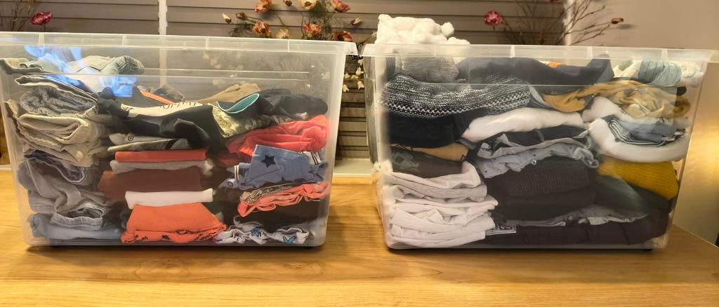 Jongenskleding 2 bakken vanaf maat 50, Ophalen of Verzenden, Gebruikt, Maat 50