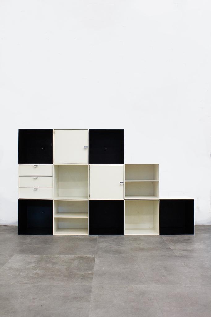 12-delig vintage Palaset Palanox Ristomatti Ratia opbergkast, Huis en Inrichting, Kasten | Wandmeubels, Gebruikt, Minder dan 100 cm