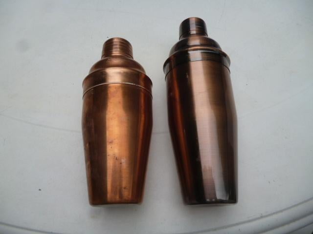 2 x roodkoperen cocktail shaker, Ophalen of Verzenden, Zo goed als nieuw