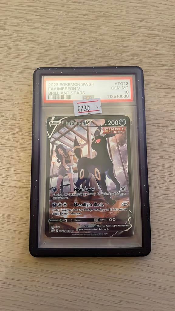 Umbreon V #TG22 PSA 10, Ophalen of Verzenden, Zo goed als nieuw