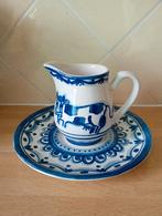 Blond Amsterdam melkkannetje en bordje, Blond Amsterdam, Ophalen of Verzenden, Zo goed als nieuw, Bord(en)