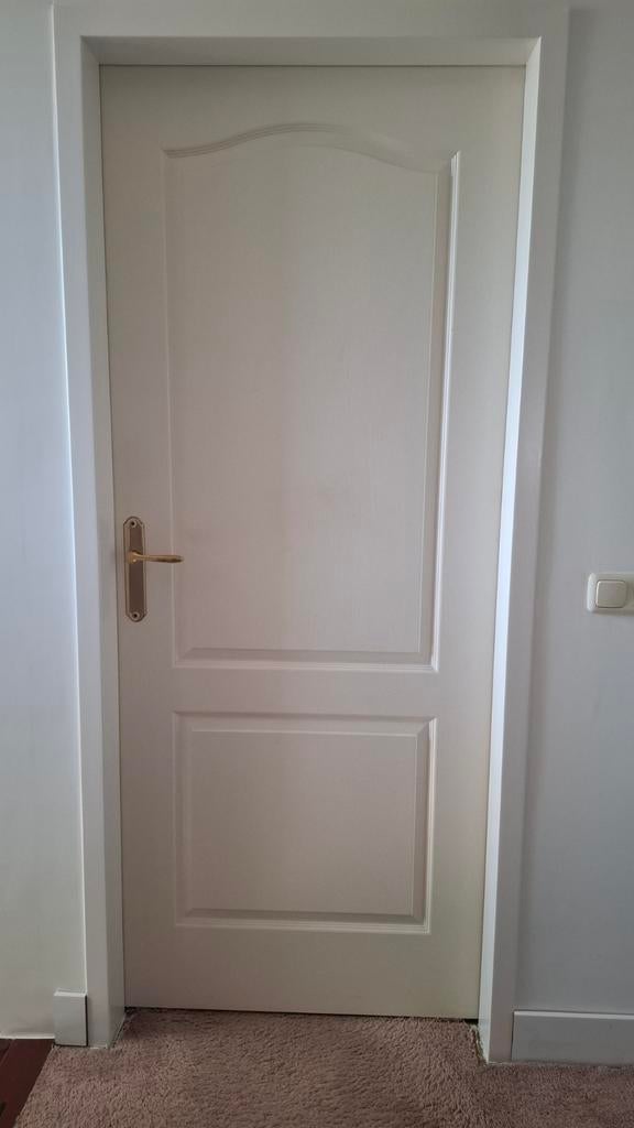 7 opdekdeuren 201,5 x 83 cm (4x links, 3x rechts), Doe-het-zelf en Verbouw, Deuren en Horren, Gebruikt, 80 tot 100 cm, Binnendeur