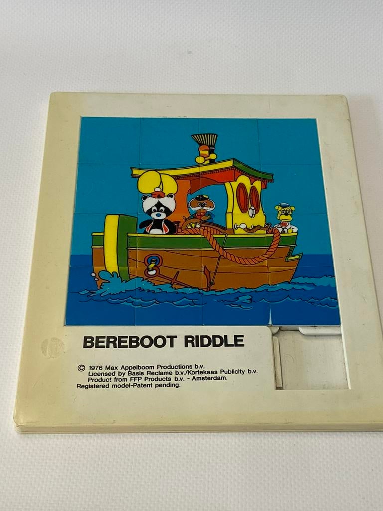 Schuifpuzzel vintage Bereboot Riddle, Ophalen of Verzenden, Meer dan 50 stukjes, Gebruikt, 4 tot 6 jaar