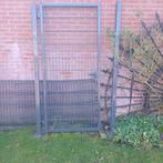 Poort met palen, Ophalen, Met poort, Dubbelstaafmat hekwerk, Zo goed als nieuw