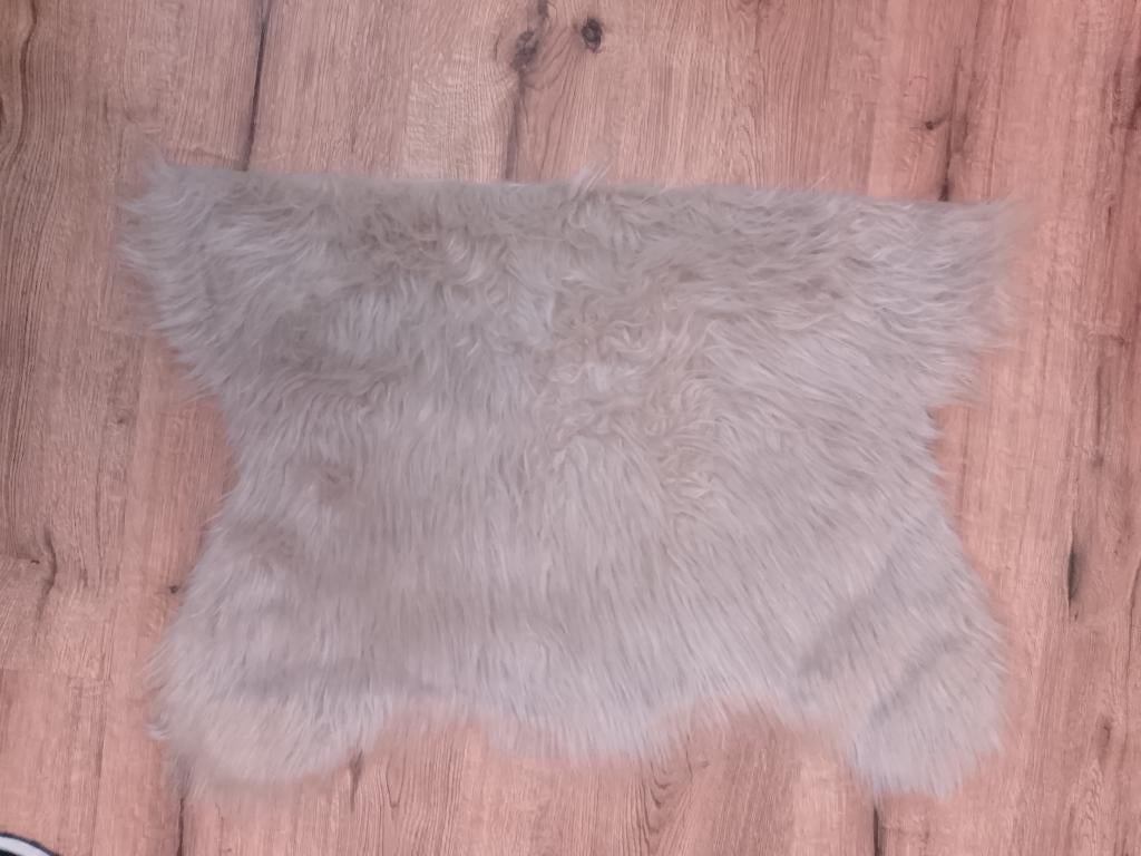 zachte Ikea toftlund imitatie schapenvacht 68x47 cm Wasbaar, Bruin, 100 tot 150 cm, Zo goed als nieuw, Rechthoekig
