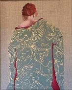 Vrouw Ariane met gouden jurk, Ophalen of Verzenden