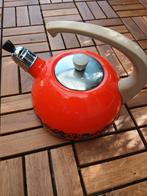 Vintage Oranje Fluitketel, Ophalen of Verzenden, Gebruikt