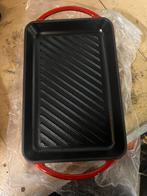 Tvs Gietijzeren Grillplaat Rechthoek 33 x 22 cm, Ophalen of Verzenden, Zo goed als nieuw, Koekenpan of Braadpan, Gietijzer