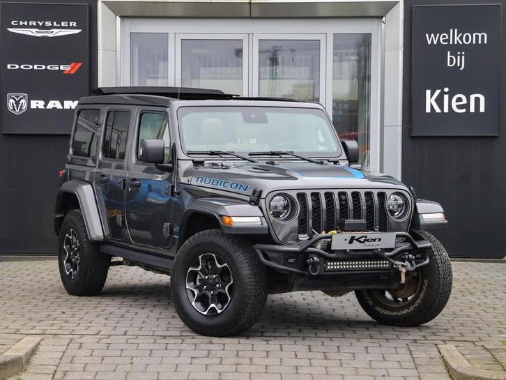 Jeep Wrangler Unlimited 4xe 380 Rubicon | Sun roof | Elektri, Auto's, Jeep, Bedrijf, Te koop, Wrangler, 4x4, ABS, Achteruitrijcamera