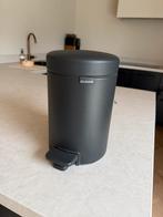 Brabantia wc Prullenbak  zwart - Matt Black (3 liter), Ophalen, Kunststof, Gebruikt, Met pedaal
