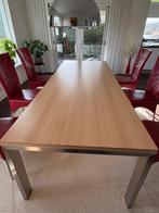 Design eettafel met rvs poten 260x100, Huis en Inrichting, Tafels | Eettafels, Ophalen, Gebruikt, 100 tot 150 cm, 200 cm of meer