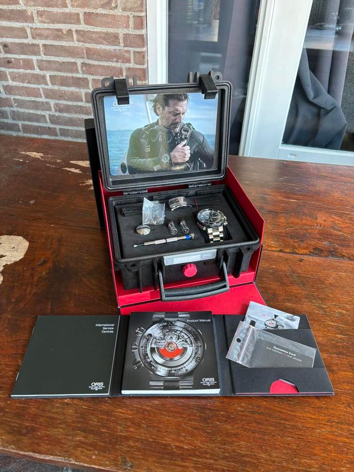 Oris ProDiver Chronograph - complete set, Sieraden, Tassen en Uiterlijk, Horloges | Heren, Zo goed als nieuw, Polshorloge, Overige merken