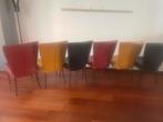 Mooie leren gebruikte eetkamer stoelen, Huis en Inrichting, Stoelen, Ophalen, Gebruikt, Overige kleuren, Modern