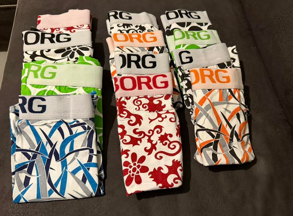 12 nieuwe Björn Borg boxers, maat M, Kleding | Heren, Ondergoed, Ophalen of Verzenden, Boxer